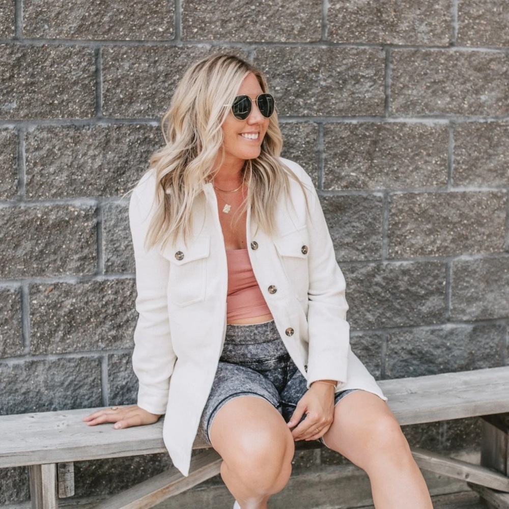 NWT - RD Style Shacket in Cream